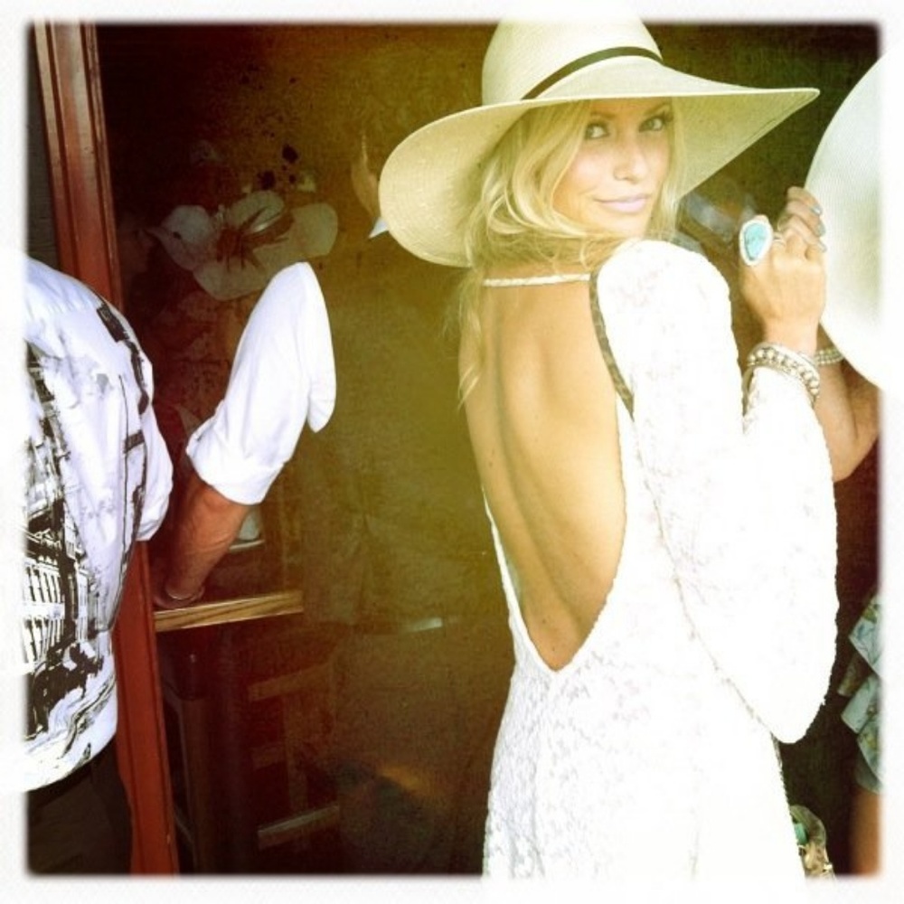 Boho Lace Backless Dress